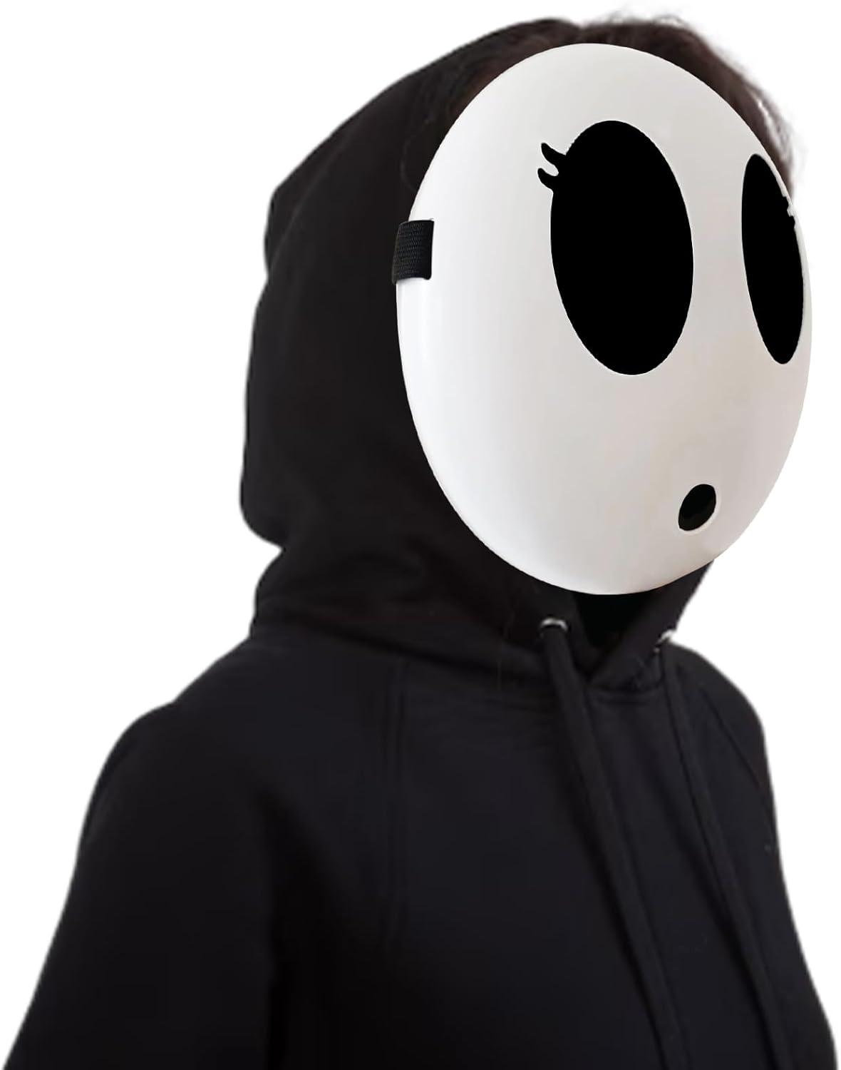 Máscara de chico tímido, máscara de anime blanca, máscara de Halloween, máscara divertida para disfraz de Halloween, accesorios de cosplay