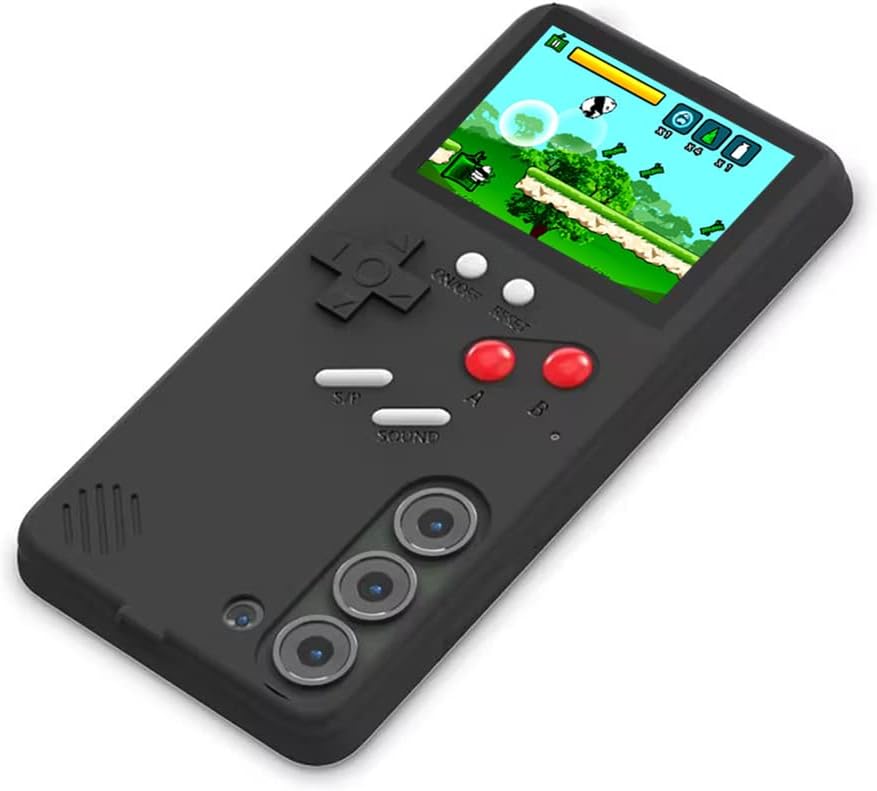 Gameboy – Funda para Samsung Galaxy S23 Ultra 36 juegos integrados, funda de videojuegos retro para Galaxy S23 Ultra, funda protectora para Galaxy