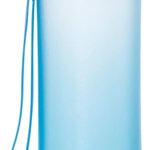 Botella deportiva de vidrio recubierto de silicona abatible de 16 oz15.2 fl oz (botella azul, tapa gris) Botella deportiva de vidrio recubierto de silicona abatible de 16 oz15.2 fl oz (botella azul, tapa gris)