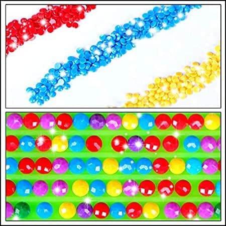 Kits de pintura de diamantes 5D por números, 16 x 20 pulgadas para adultos y niños, arte redondo de mosaico de punto de cruz con diamantes de