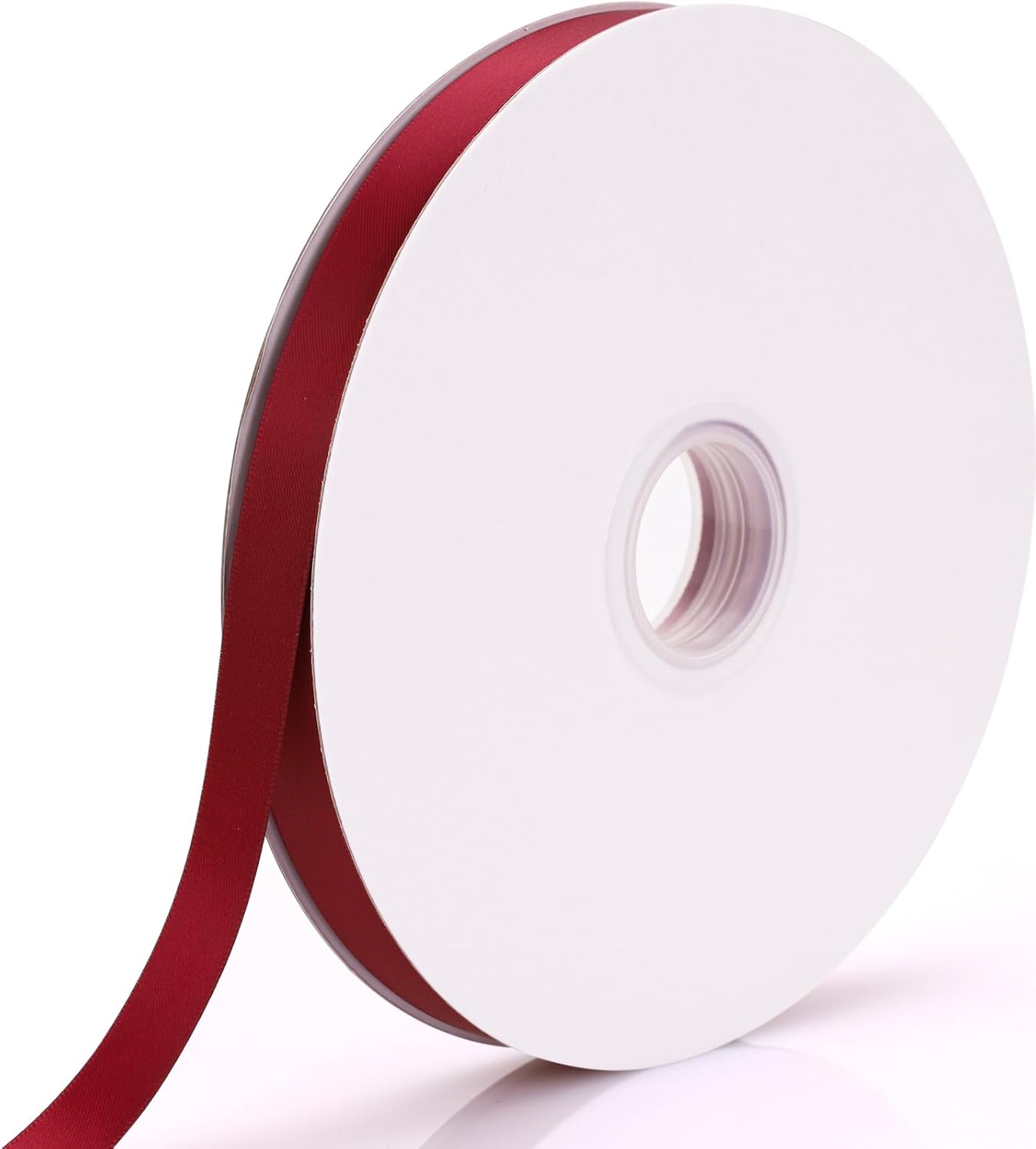 Nsilu Cinta de color rojo vino de 14 de pulgada, cinta de color sólido de doble cara de 100 yardas para envolver regalos, bodas, baby shower,
