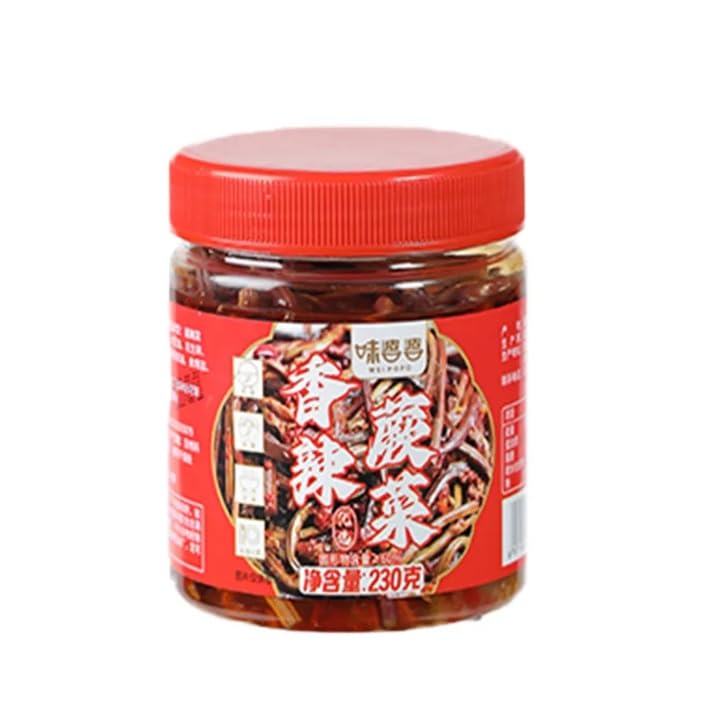 lechuga de espárragos de chile picante 9.88 ozlata, vegetales sazonados, encurtidos vegetales frescos, pasta de chile, salsa de fideos mixtos,