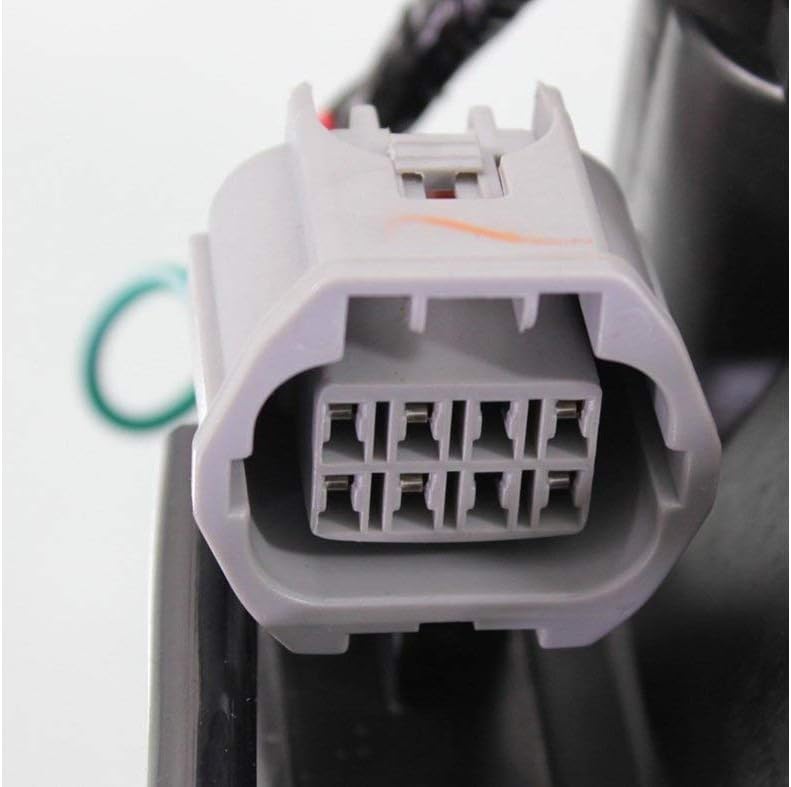Evan Fischer Juego de faros delanteros compatible con Mazda 2 2011, 2012, 2013, 2014, con arnés de cableado de bombilla, lado izquierdo y derecho