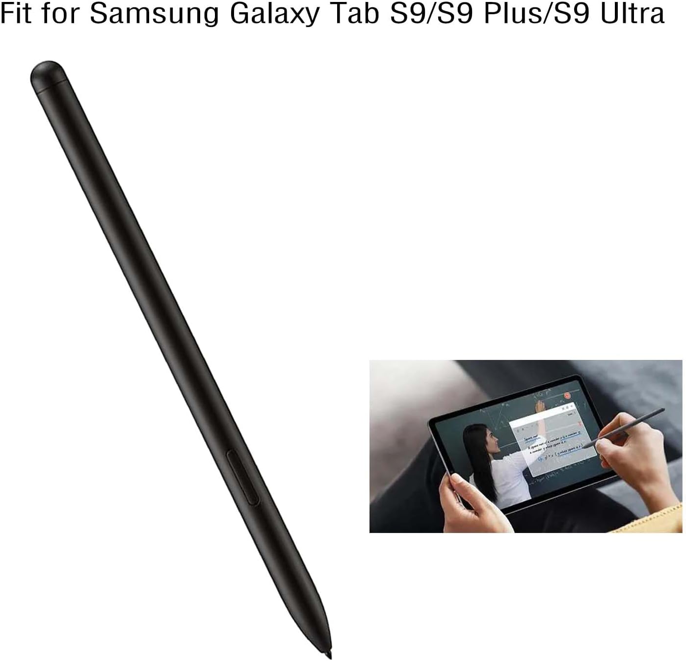 Reemplazo de bolígrafo Galaxy Tab S9 Ultra S para Samsung Galaxy Tab S9 Plus Stylus Pen sin Bluetooth, puntas de repuesto, puntas y pasador de