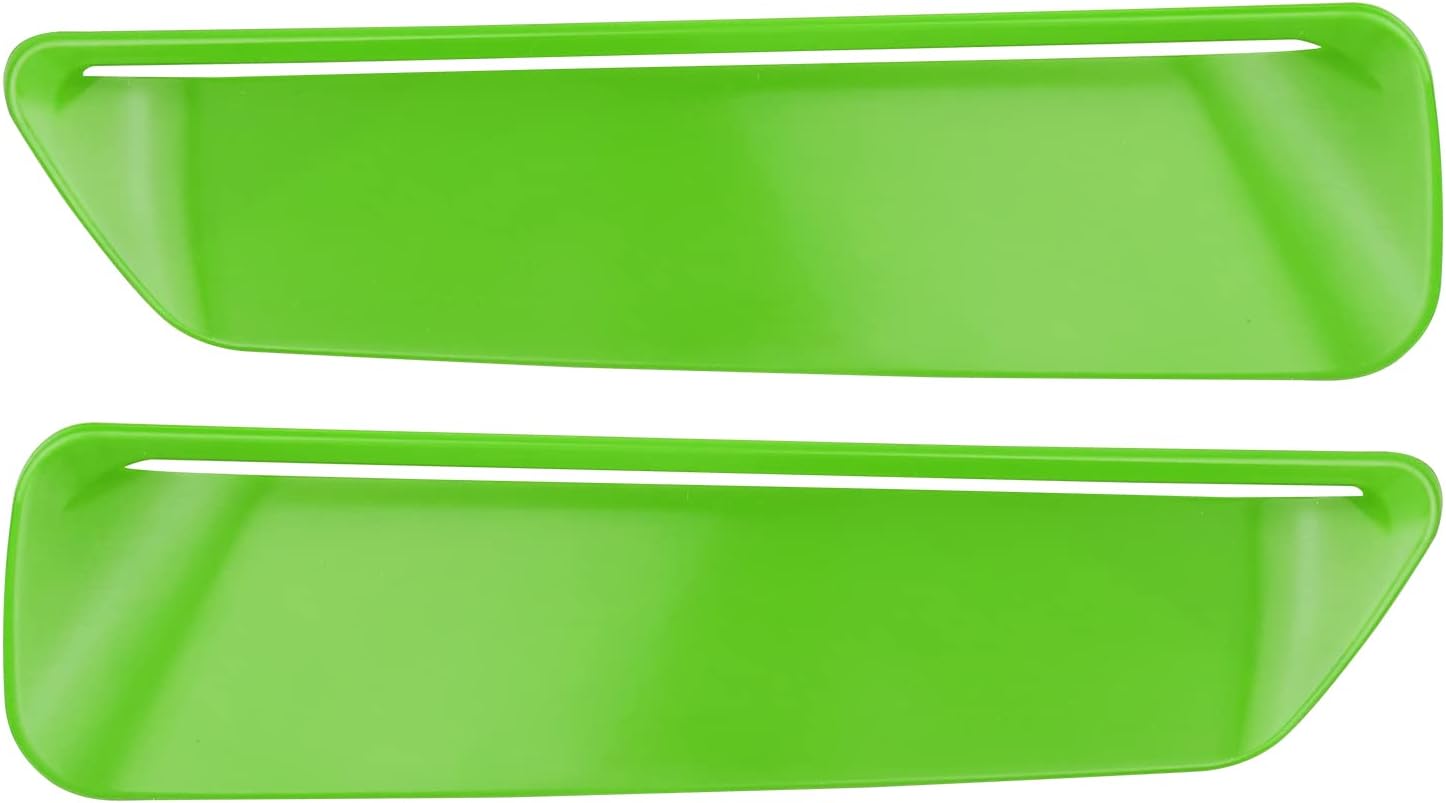 Mejiao Cubierta decorativa de ventilación de aire acondicionado para Dodge Challenger 2015-2020, color verde, 2 unidades