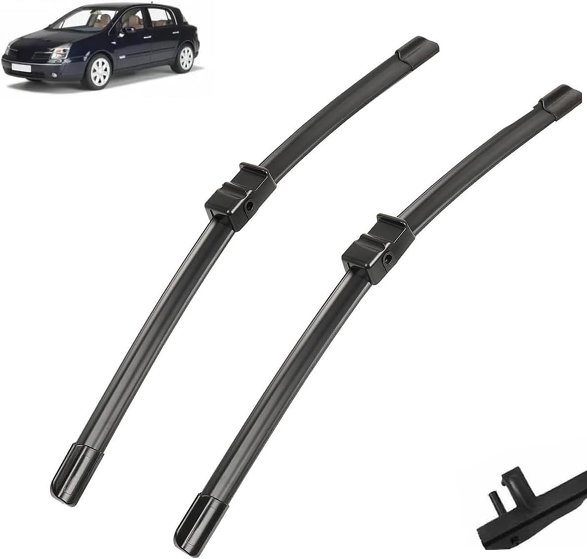 Limpiaparabrisas de automóvil compatibles con Renault Vel Satis 2002-2010, accesorios para ventana delantera, 30 + 26 pulgadas (color  dirección