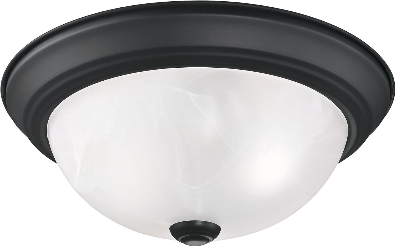 Design House 588251 Lámpara de techo tradicional de 2 luces regulable para interiores con cristal de alabastro para dormitorio, pasillo, cocina,
