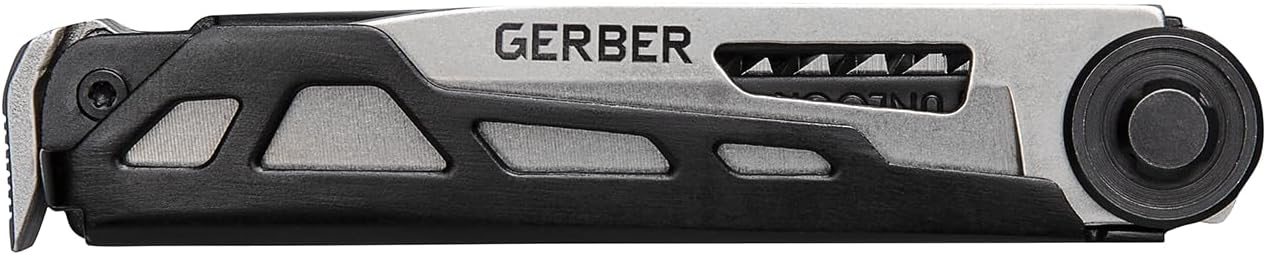 Gerber Gear Armbar Trade – Multiherramienta 8 en 1 – Hoja de borde liso de 2.5 pulgadas, barra de palanca, martillo – Equipo y equipo EDC – Onyx
