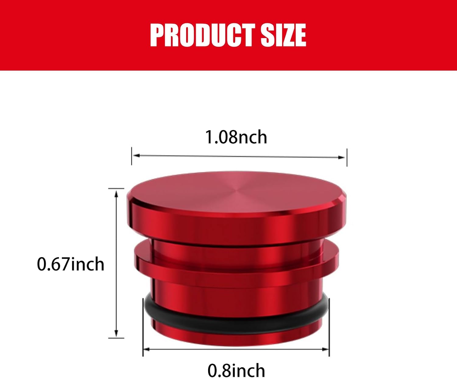 1 funda para encendedor de cigarrillos de automóvil, aleación de 0.68 x 1.1 pulgadas, anillo de goma antiaccidental, tapón sellado, accesorio