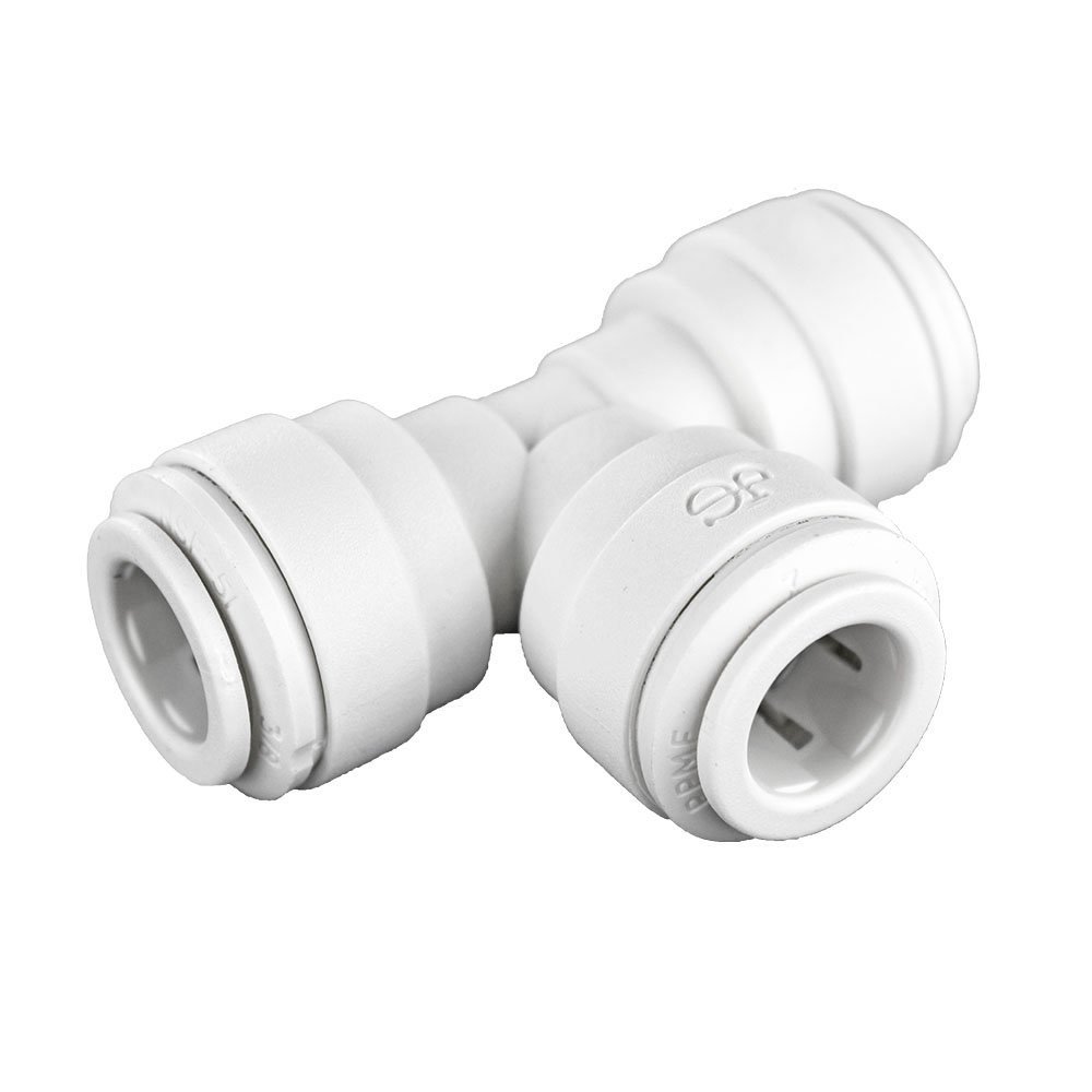 John Guest Push-to-connect Union Tees, polipropileno, 38″, paquete de 10