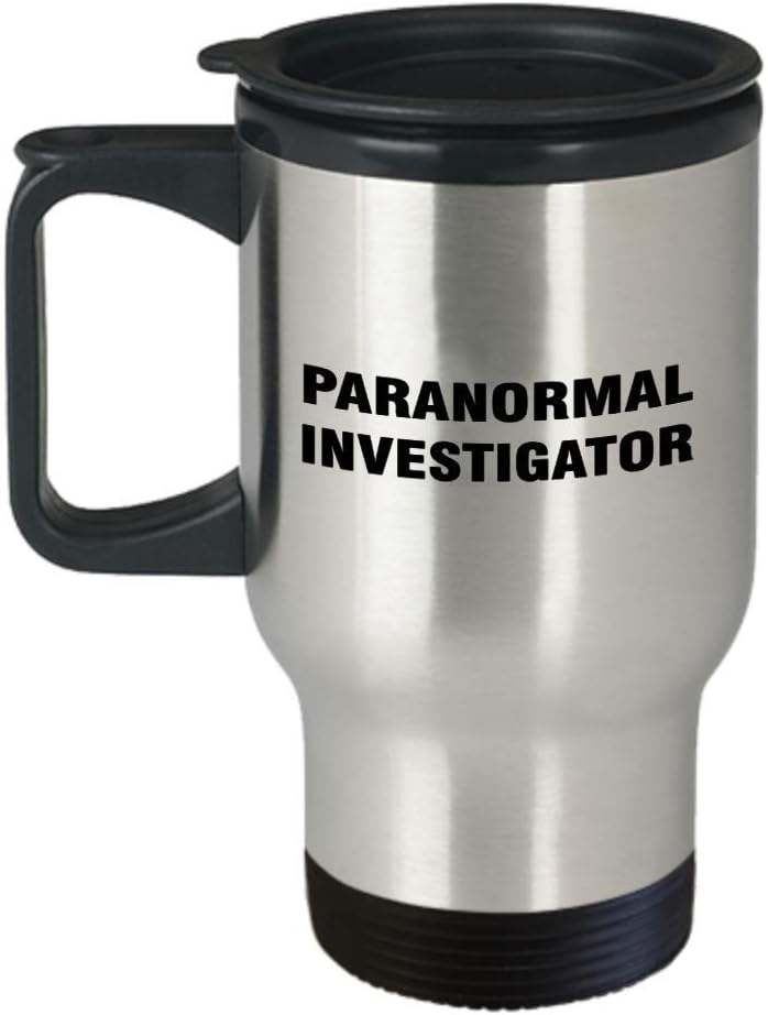 Appreciation Idea for Paranormal Investigator Unique Awesome Design – Coffee Tumbler Travel Mug Hunting Team Haunted House Phenomena Activity
