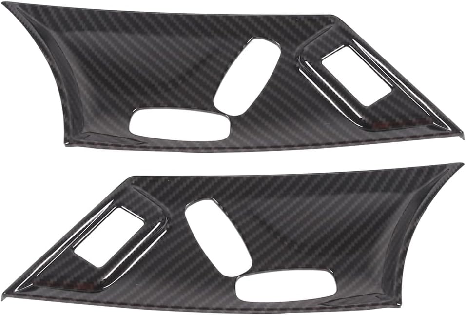 2 piezas de panel de ajuste eléctrico de asiento para Jaguar F-Type 2013-2024 botón de ajuste de asiento de coche interruptor marco accesorios