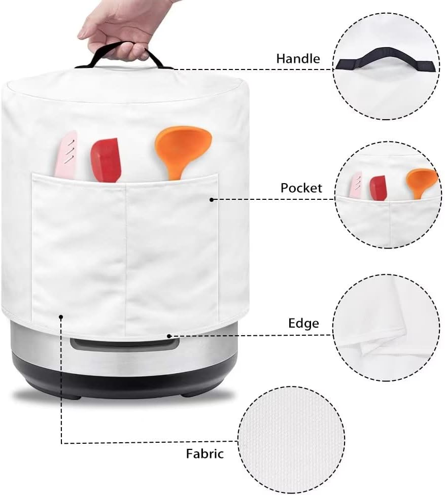 Cubierta antipolvo compatible con olla instantánea de 3 cuartos de galón y accesorios adicionales, para olla a presión eléctrica, olla arrocera y