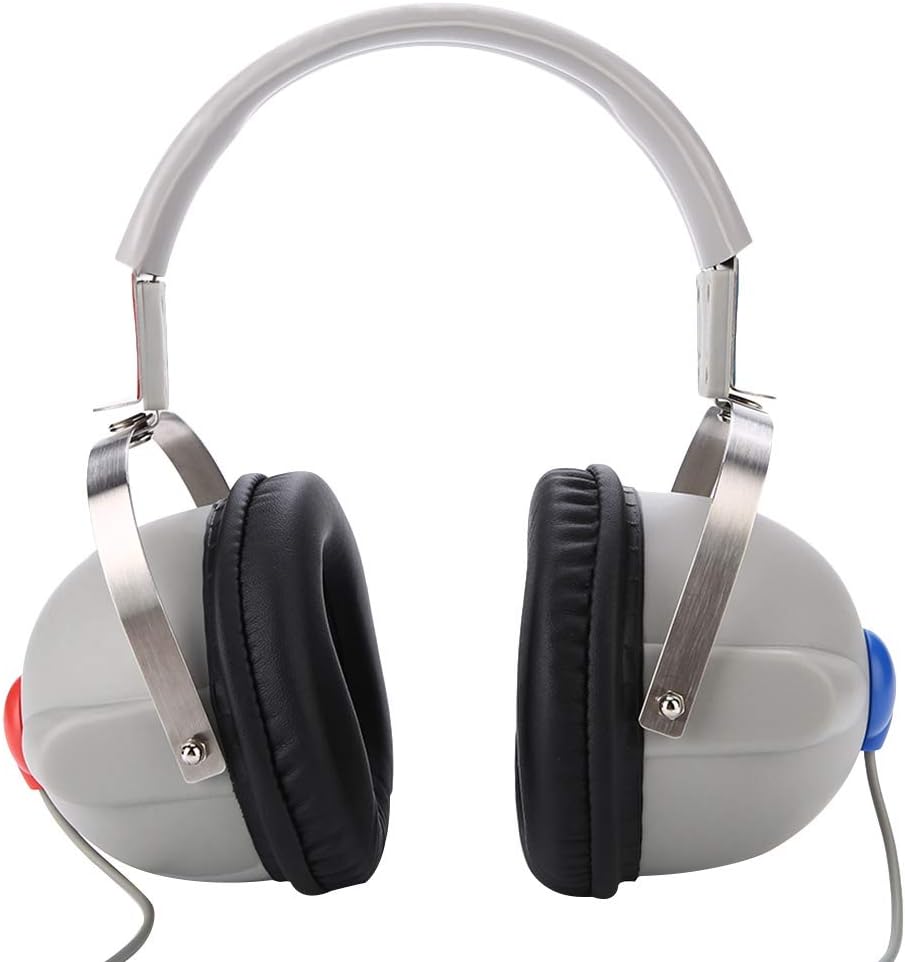 Focket Audífonos audiómetros, audiómetro profesional de alta sensibilidad 3dB audiométrico audiométrico audiométrico, audiómetro de conducción de