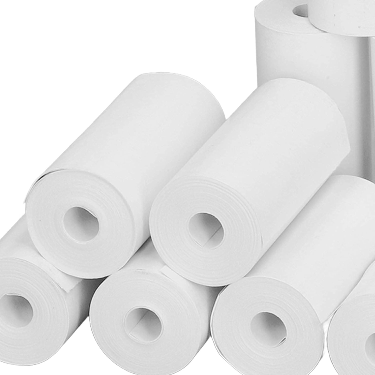 10 rollos de papel térmico para impresora térmica, 2.24 x 0.98 pulgadas, papel térmico termosensible blanco imprimible para impresora pequeña