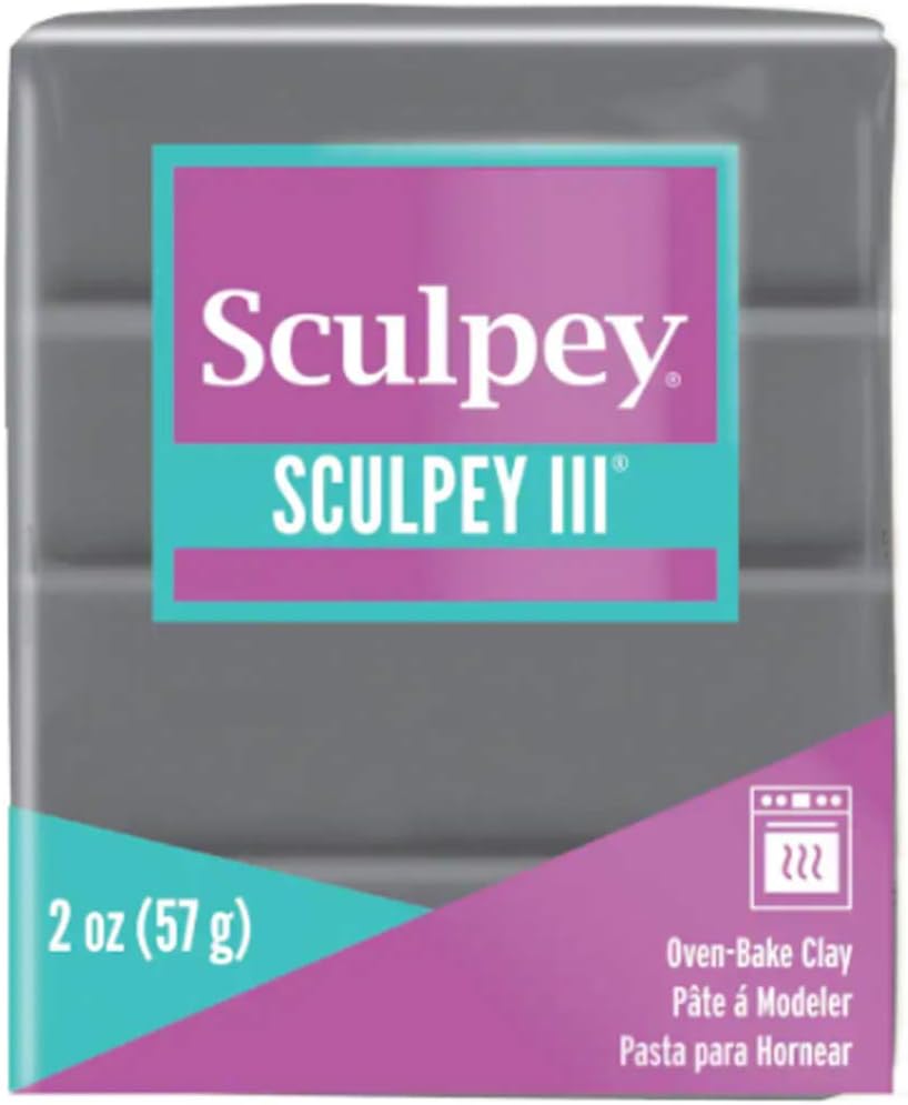 Sculpey III – Clay para hornear en horno (elefante gris)