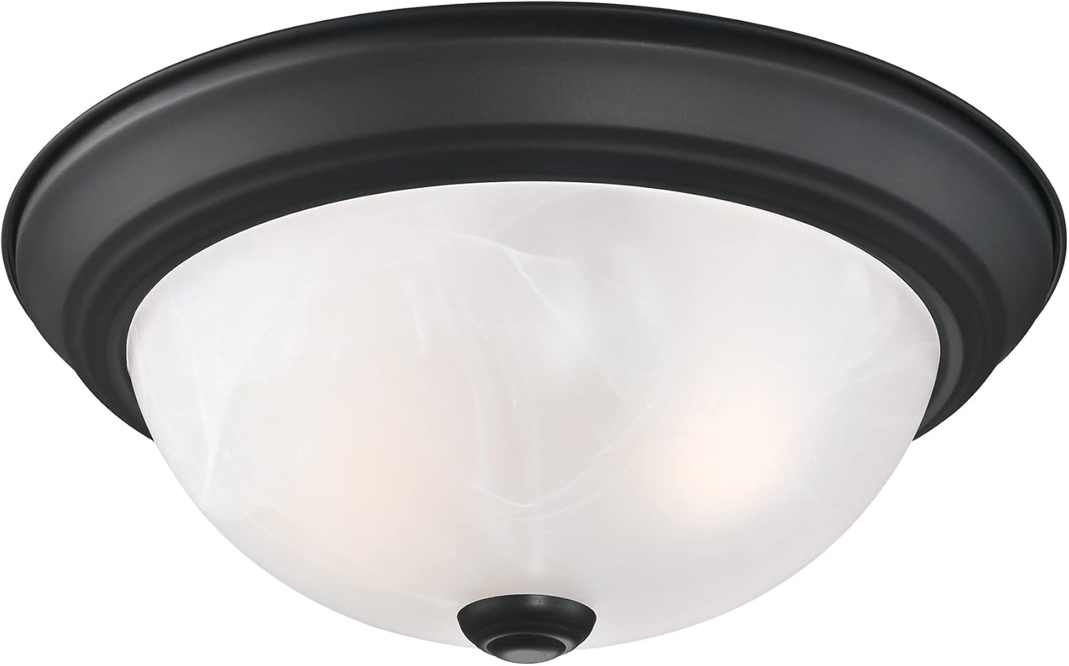 Design House 588251 Lámpara de techo tradicional de 2 luces regulable para interiores con cristal de alabastro para dormitorio, pasillo, cocina,