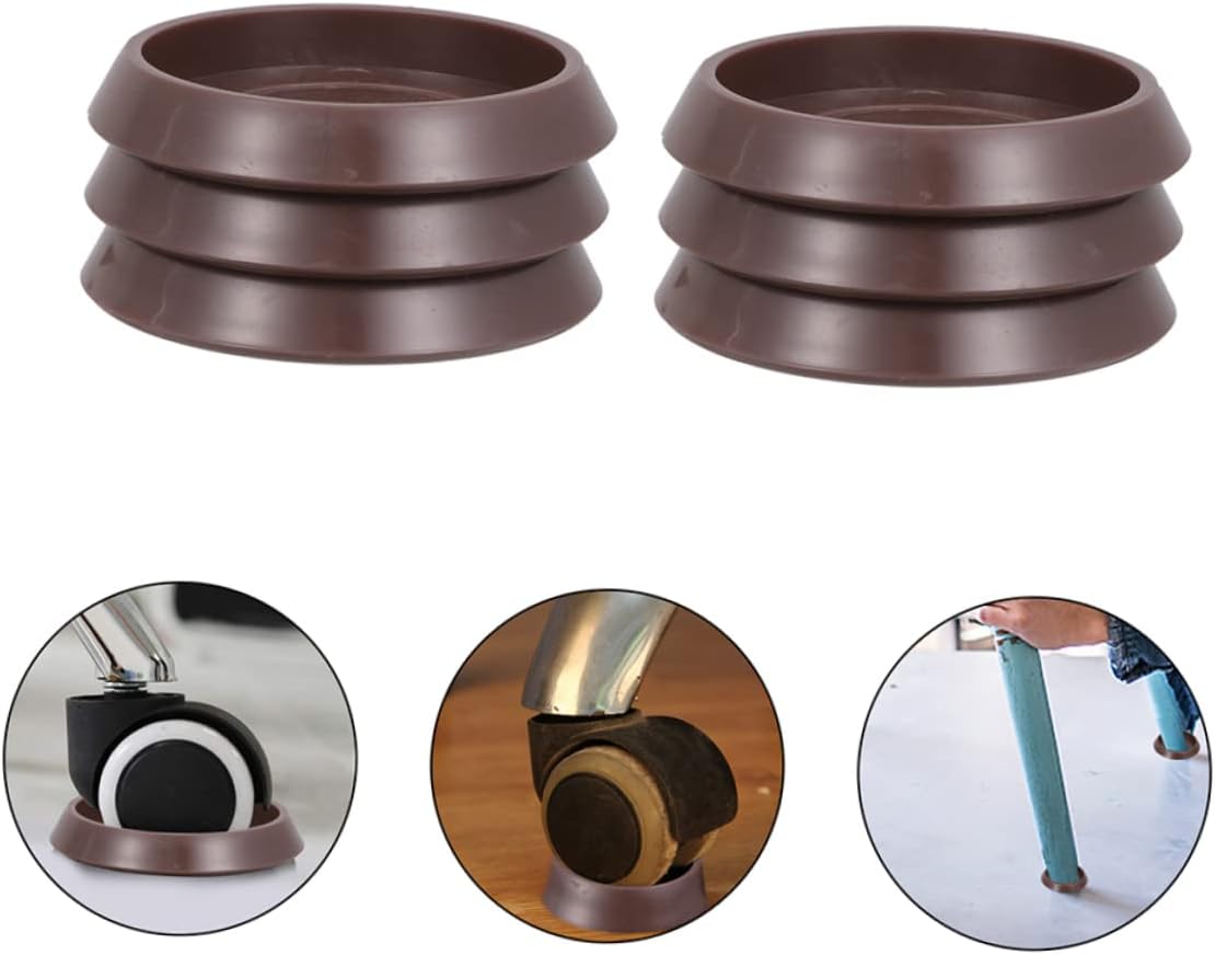 DOITOOL 24 piezas deslizantes deslizantes de copas, protectores de goma, posavasos para ruedas, muebles, sofás, elevadores, tapones, almohadillas de