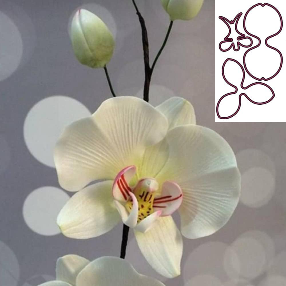 Nuevo arco flores orquídeas troquelado troquelado de metal troquelado Die Scrapbook tarjeta de papel decorativo DIY Embossing Crafts