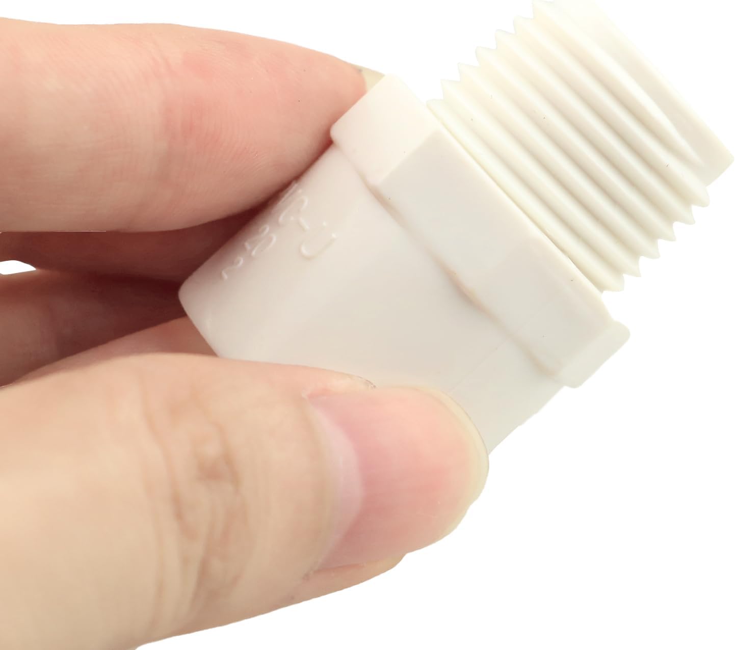 10 unids 12 pulgada blanco de 2 vías PVC adaptador macho accesorios de tubería adaptador de manguera de PVC acoplamiento con rosca macho de 12