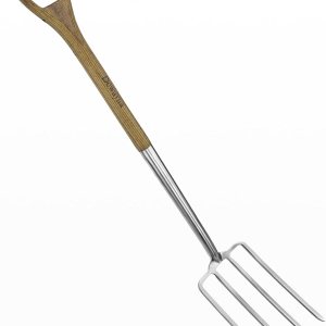 Tenedor de paso de jardín, tenedor de acero inoxidable de 4 dientes, tenedor de excavación de 43.9 pulgadas con buen apalancamiento para excavar Tenedor de paso de jardín, tenedor de acero inoxidable de 4 dientes, tenedor de excavación de 43.9 pulgadas con buen apalancamiento para excavar