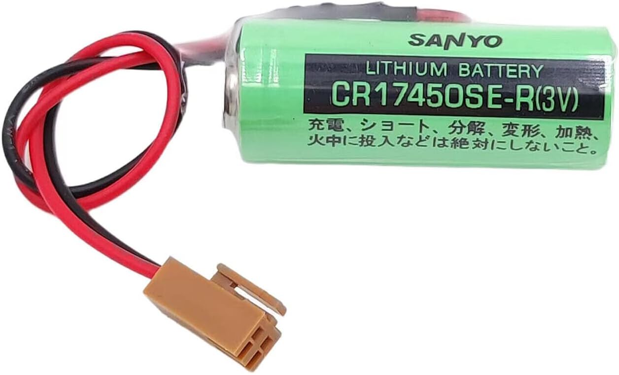 (8 piezas) 3V CR17450SE-R  A98L-0031-0012 – CR17450-17450 2500mah PLC batería+enchufe no recargable para FANUC CNC System Equipo electrónico especial