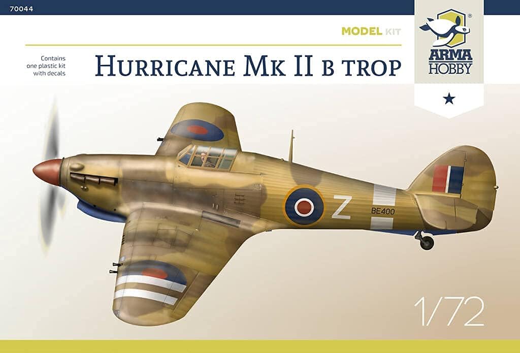 Arma Hobby Escala 172 Huracán Mk II B con filtro tropical – Kit de construcción de modelos de plástico # 70044