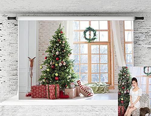 Kate Christmas Backdrop Gingerbread House Backdrop Christmas Party Backdrop Decorations Kids Backdrop for Photoshoot,10×6.5ft