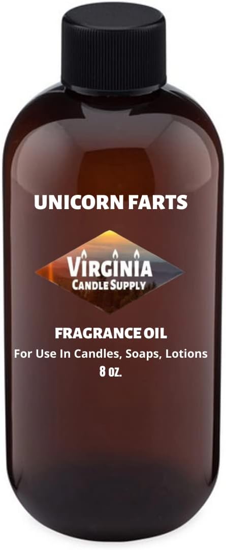 Aceite aromático Unicorn FARTS (botella de 8 onzas) para hacer velas, hacer jabón, hacer tartas, aerosoles para habitación, lociones, ambientadores