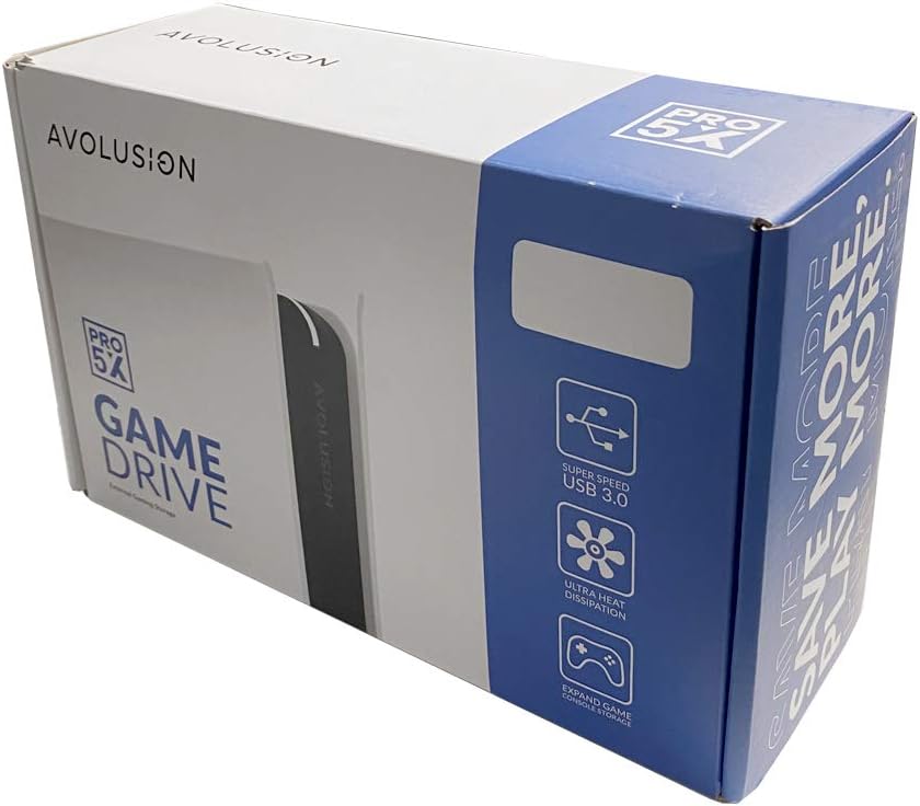 Avolusion PRO-5X – Disco duro externo USB 3.0 de 8 TB para PC, Mac, PS y Xbox (gris)
