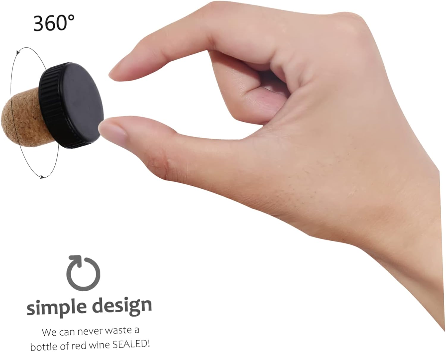 UPKOCH Sellador al vacío de corcho para botellas de vidrio Sous Vide con tapas, bebidas a granel, corchos de vino, tapones de corcho a granel,