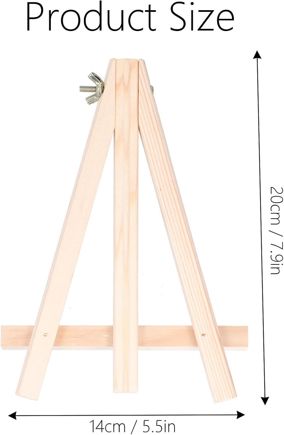 Honio Mini caballete, soporte de exhibición de pintura de madera para exteriores para amigos para niños para boda