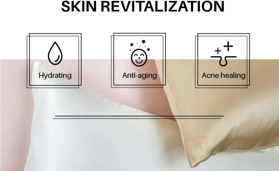 Funda de almohada de seda de morera Royaliz para cabello y piel  Funda de almohada refrescante  Fundas de almohada de seda para cabello y piel