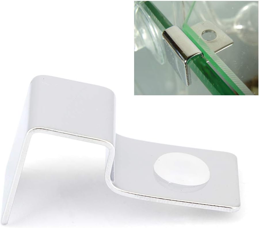 TOPINCN Soporte para cubierta de acuario, 4 piezas, acero inoxidable, para pecera, tapa de tanque de peces, soporte (0.472in)