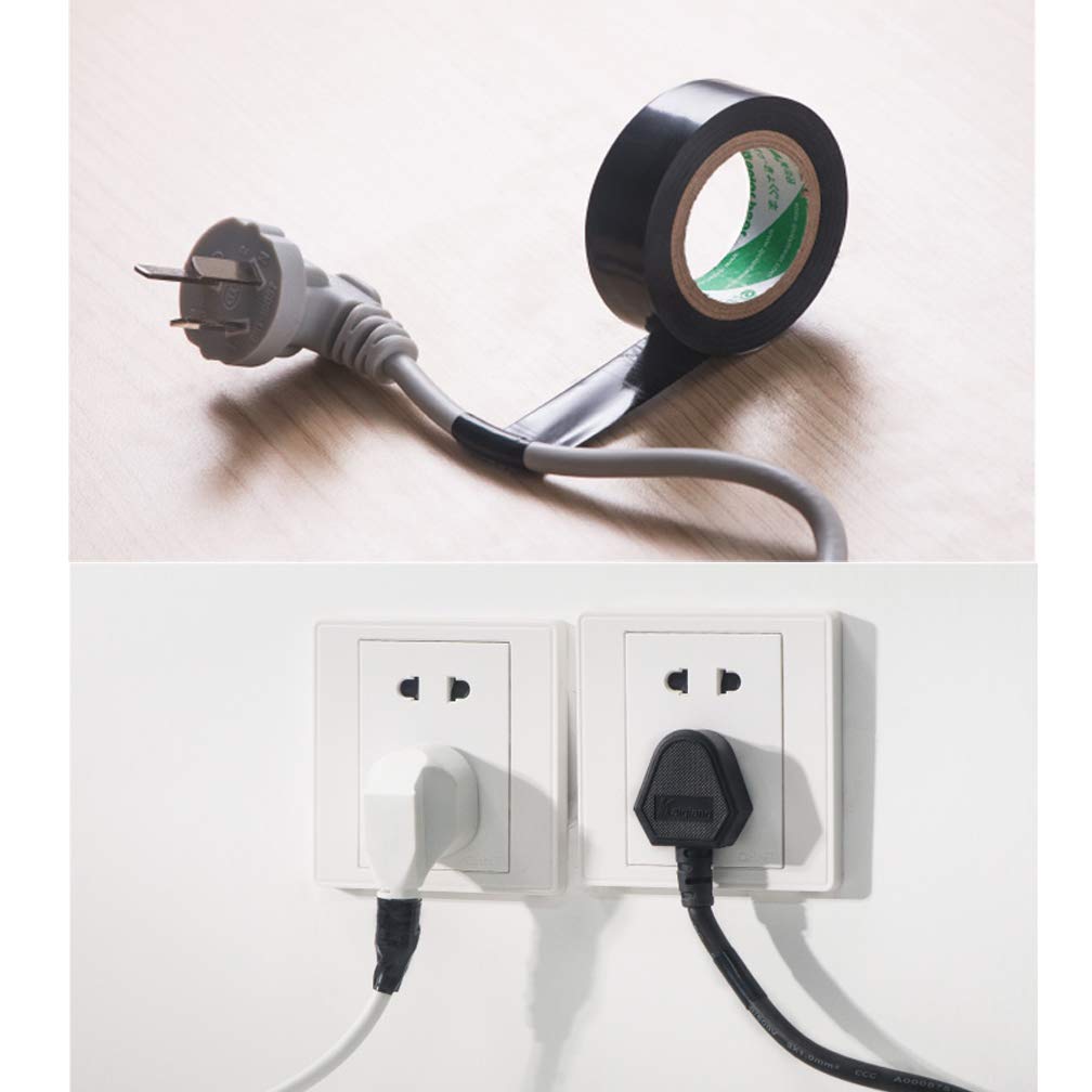 Maveek – 10 rollos de cinta aislante de PVC para aislamiento eléctrico, grado industrial de alta gama, clasificación UL de 176 grados y 600 voltios,