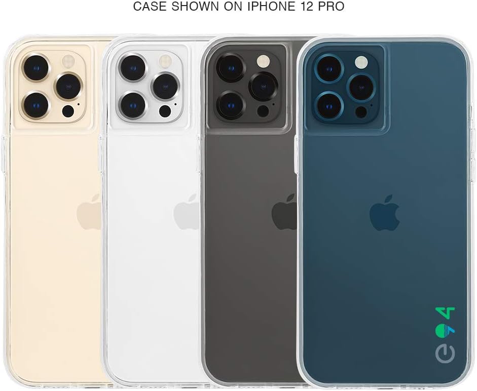 CASE MATE ECO94 – Funda para iPhone 12 y iPhone 12 Pro (5G), respetuosa con el medio ambiente, protección contra caídas de 10 pies, 6.1 pulgadas,