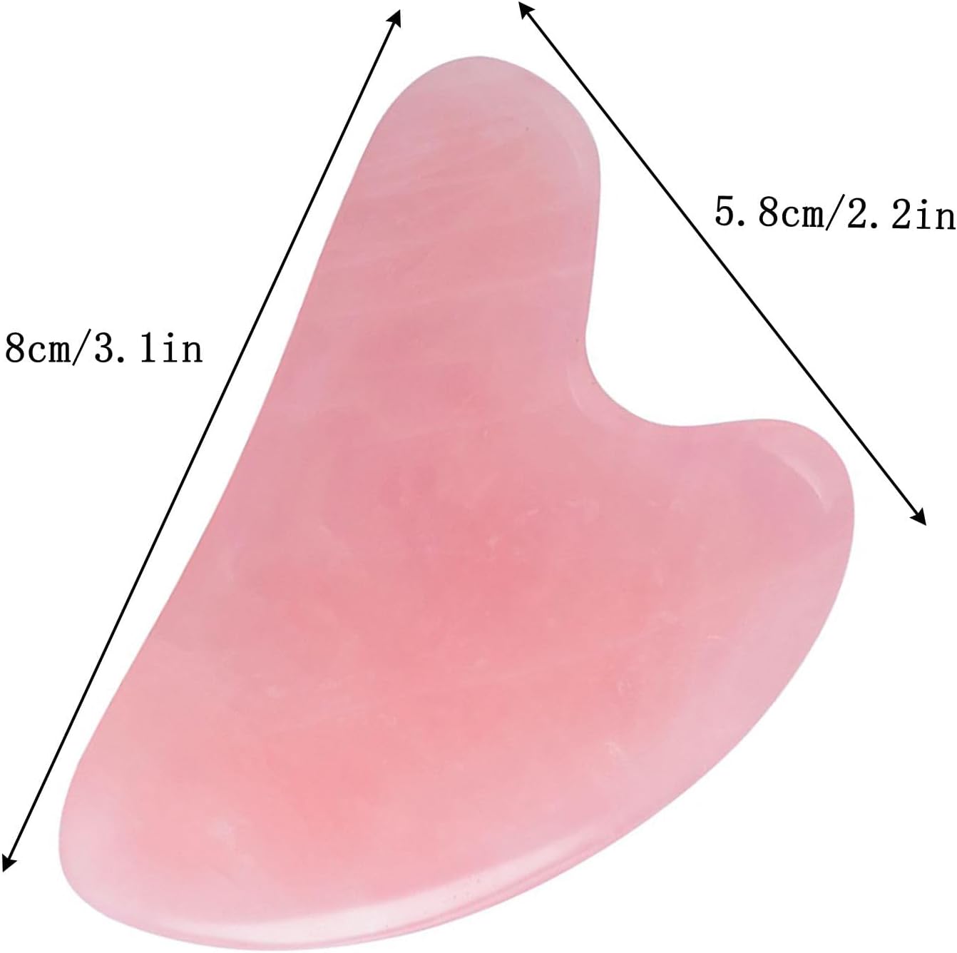 Gua Sha Jade Stone Gua Sha Herramienta de masaje, herramienta Guasha para masaje de piel facial y corporal. Herramientas para acupuntura de spa,