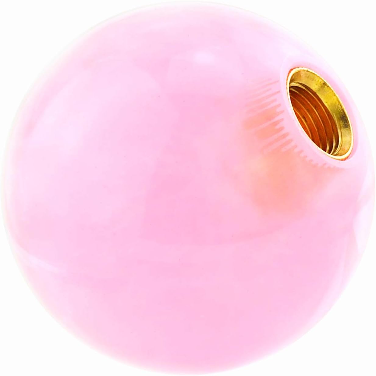Abfer Pomo de palanca de cambios de bola redonda para palanca de cambios de coche, color rosa, reemplazo de palanca de cambios para la mayoría de