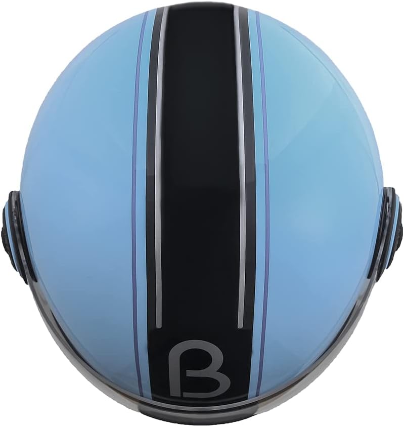 Casco de ciclomotor Vespa aprobado por DOT, cascos de motocicleta vintage 34 con visera retro para mujeres, hombres y adultos