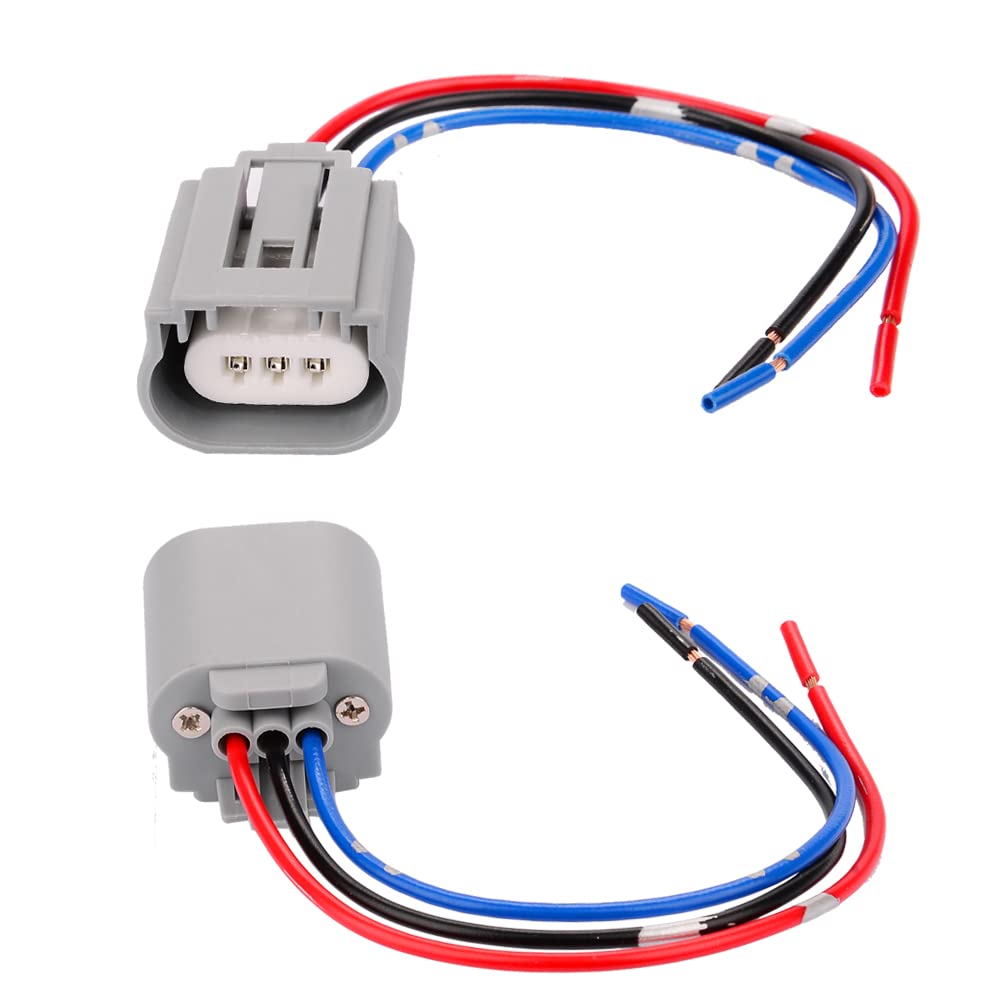H13 9008 Adaptador de enchufe de cable hembra Arnés de cableado para faros H13LL Lámparas Bombillas Paquete de 2