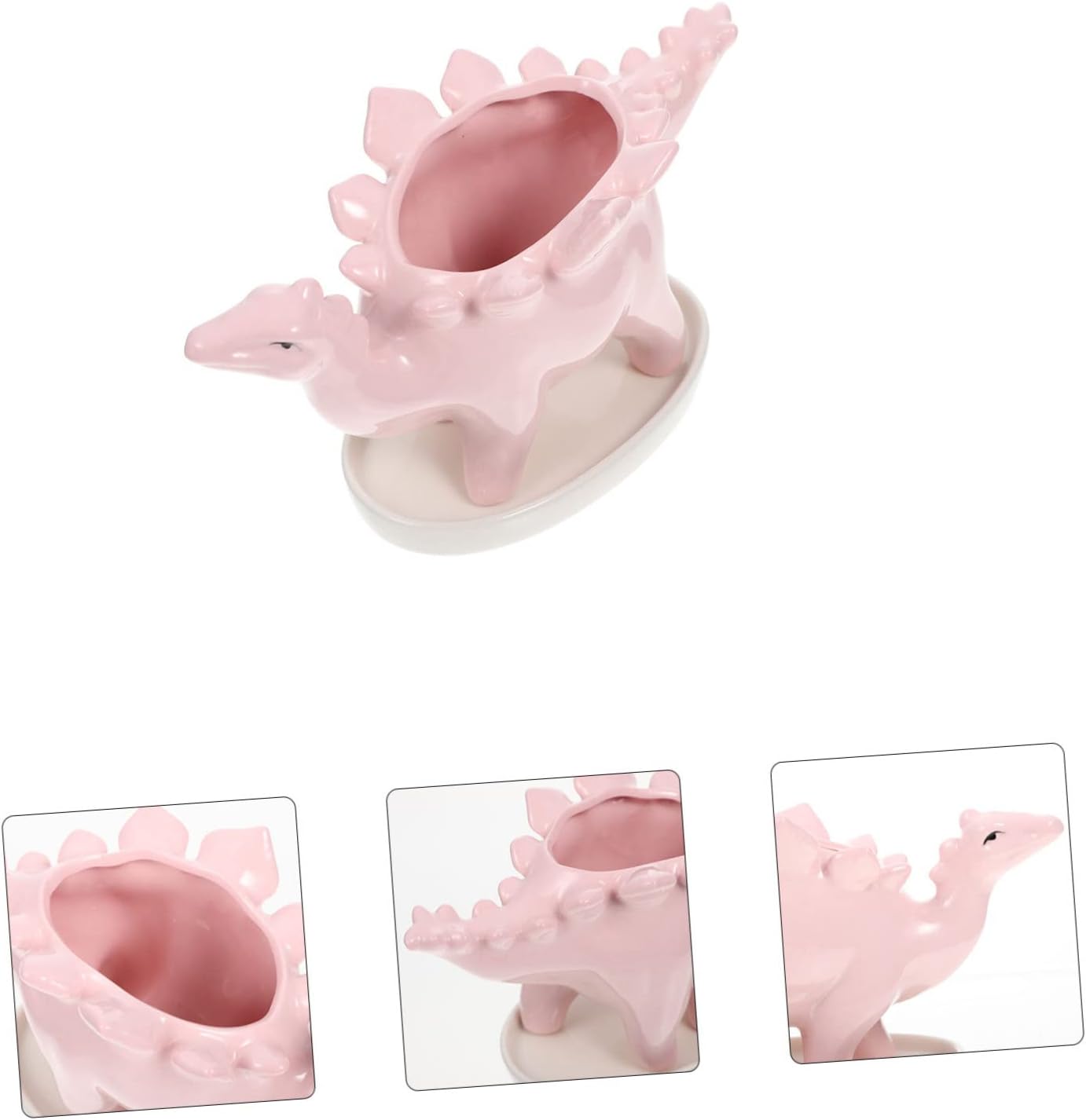 YARNOW 3pcs Dinosaur Succulent Flower Pot Mini Desk Flower Pot Ceramic Flower Pot Succulent Pots Ceramic Pot Ceramic Vases for Flowers Animal Flower