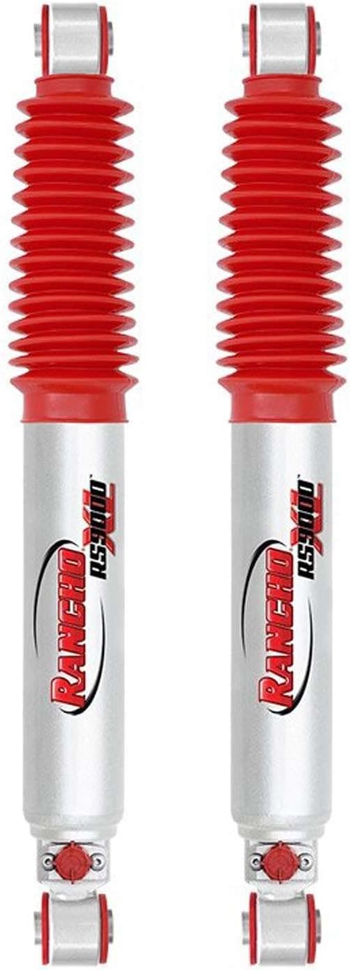 Rancho RS999297 Compatible con Silverado 3500 HD 4WD 01-10 con elevación de 4 pulgadas RS9000XL Adj Shock trasero