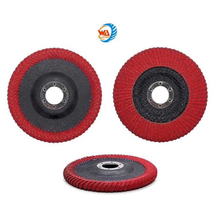 WA 3PACK – Disco de cerámica VSM de 5 pulgadas x 78 pulgadas con borde curvado 80# para soldadura de filete, tipo radial curvo, disco de lijado de
