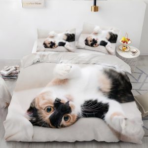 Juego de funda de edredón con estampado de animales de vaca albaricoque, tamaño Queen, funda de edredón de microfibra suave y 2 fundas de almohada Juego de funda de edredón con estampado de animales de vaca albaricoque, tamaño Queen, funda de edredón de microfibra suave y 2 fundas de almohada