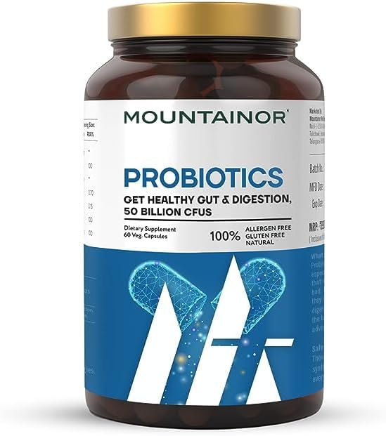 Fórmula probiótica con 50 mil millones de UFC y 16 cepas probióticas – 60 cápsulas vegetales para hombres y mujeres cápsulas probióticas para apoyo