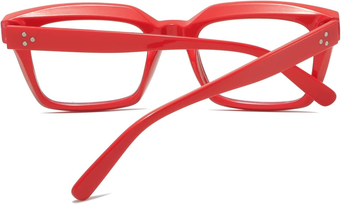 Lentes de bloqueo de luz azul, para lectura en computadora, juegos, televisión, teléfonos, gafas para mujeres y hombres, marco cuadrado grueso 2105