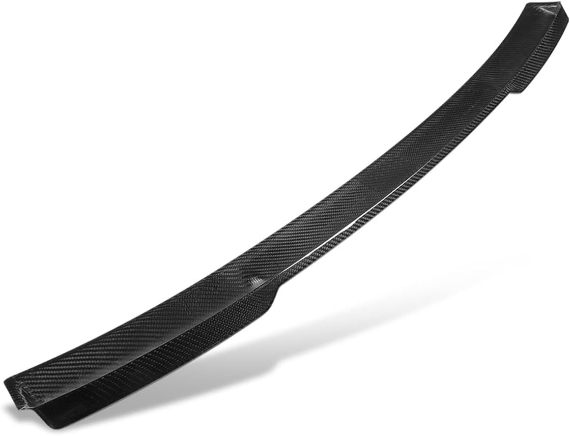 DNA MOTORING 2-RSP-6434-CF Alerón de techo de ventana trasera de fibra de carbono compatible con Acura TSX 2009-2014