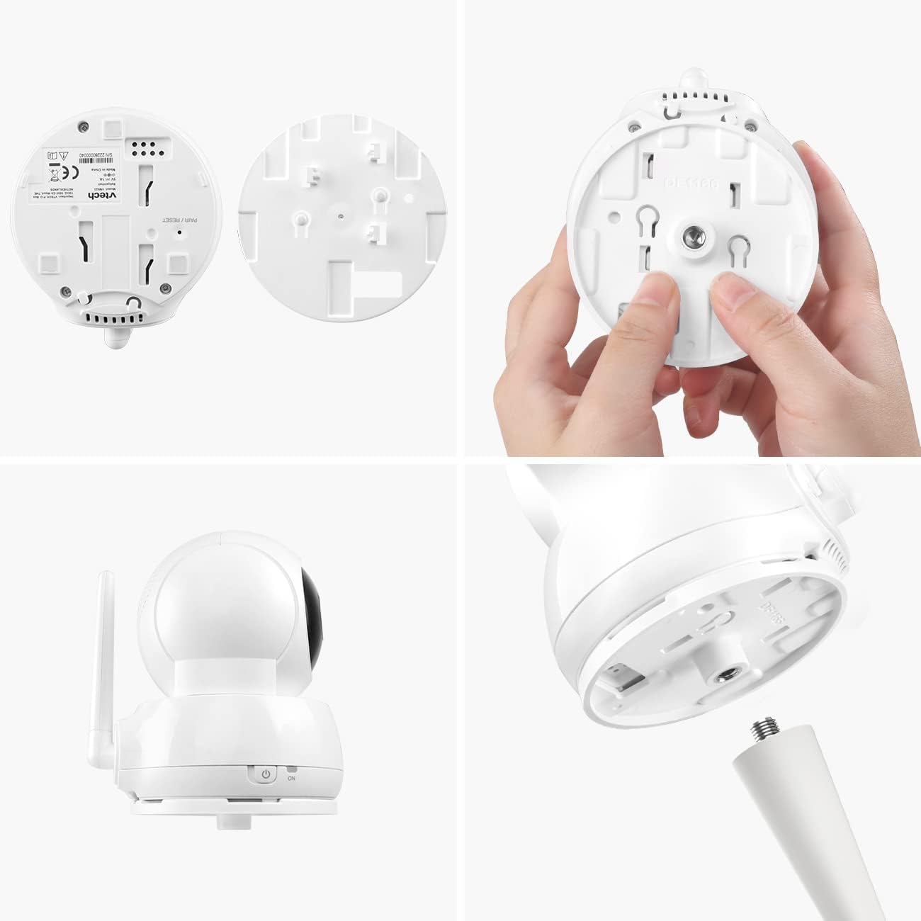 Aobelieve Cámara de bebé flexible Twist Mount para VTech VM923 y VM924 Video Baby Monitor