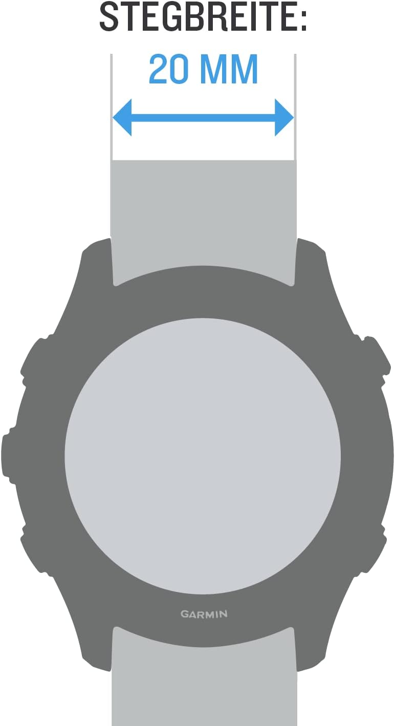 Garmin Quick Release Bracelet 20 mm, Suitable for Venu, Venu 2Plus, Venu SQ SQ2, Vivoactive 35, Vivomove Series, Forerunner 55245645, Approach