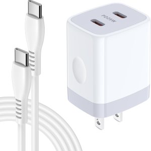 Cargador súper rápido de 25 W, tipo C, 2 puertos, puerto USB C, bloque de carga para Samsung Galaxy A14 5G A54 A13 A53 A03S S21FE Z Flip5 Z Fold5, Cargador súper rápido de 25 W, tipo C, 2 puertos, puerto USB C, bloque de carga para Samsung Galaxy A14 5G A54 A13 A53 A03S S21FE Z Flip5 Z Fold5,